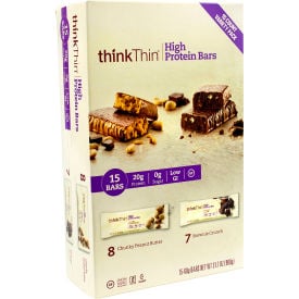 thinkTHIN High Protein Bars Variety 20g Protein 15 Count 22000555