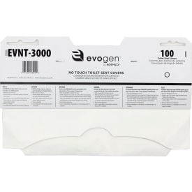 Hospeco® Evogen® EVNT Toilet Seat Cover - 100 Sheets/Pack 30 Packs/Case EVNT-3000