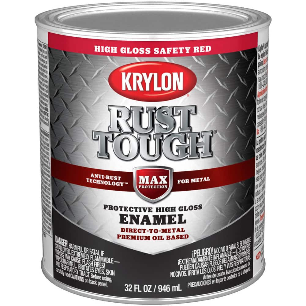 Paints, Product Type: Brush-On, Anti-Rust , Color Family: Red , Color: Safety Red , Finish: Gloss , Applicable Material: Metal, Aluminum, Steel  MPN:K09712008