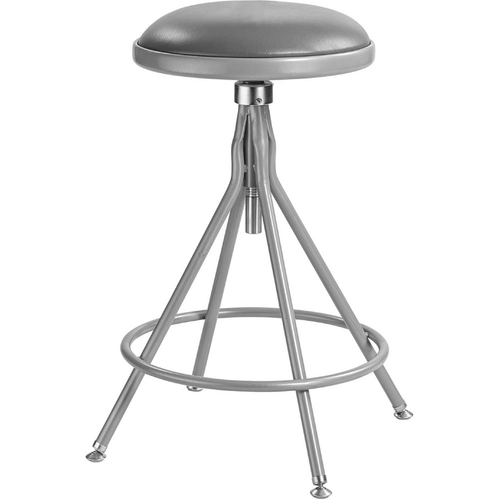 Swivel & Adjustable Stools, Base Type: Steel , Type: Industrial Stool , Seat Material: Vinyl , Foot Type: Glide , Weight Capacity: 500lb  MPN:6524H