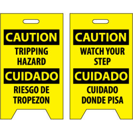 Floor Sign - Caution Tripping Hazard Cuidado Riesgo De Tropezon FS32