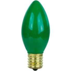 Sunlite® Incandescent Bulb with E17 Intermediate Base 7W 120V Green Pack of 25 01295-SU