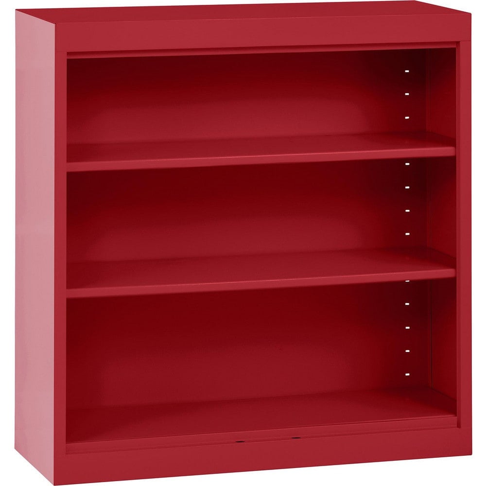 Bookcases, Overall Height: 36in , Overall Width: 36 , Overall Depth: 12 , Material: Steel , Color: Textured Red  MPN:BA20361236-01