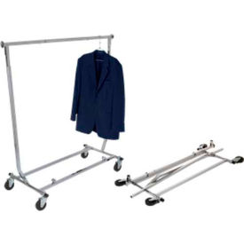 Collapsible Garment Rack (RCW/4)- Square Tubing - Chrome RCW/4