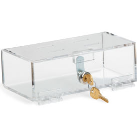 Omnimed® 183001 Single Lock Acrylic Refrigerator Lock Box Keyed Alike Clear 183001