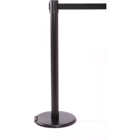 RollerPro 250 Black Stanchion 40'' Black Post 11' Black Belt - Pkg Qty 2 ROL250B-BK110