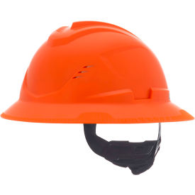 MSA Safety V-Gard C1™ Full Brim Hard Hat Vented Fas-Trac III Orange 10215834
