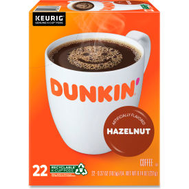 Dunkin® Hazelnut Coffee Regular Medium Ground K-Cup Pods 0.37 oz. Capacity Pack of 22 GMT1270