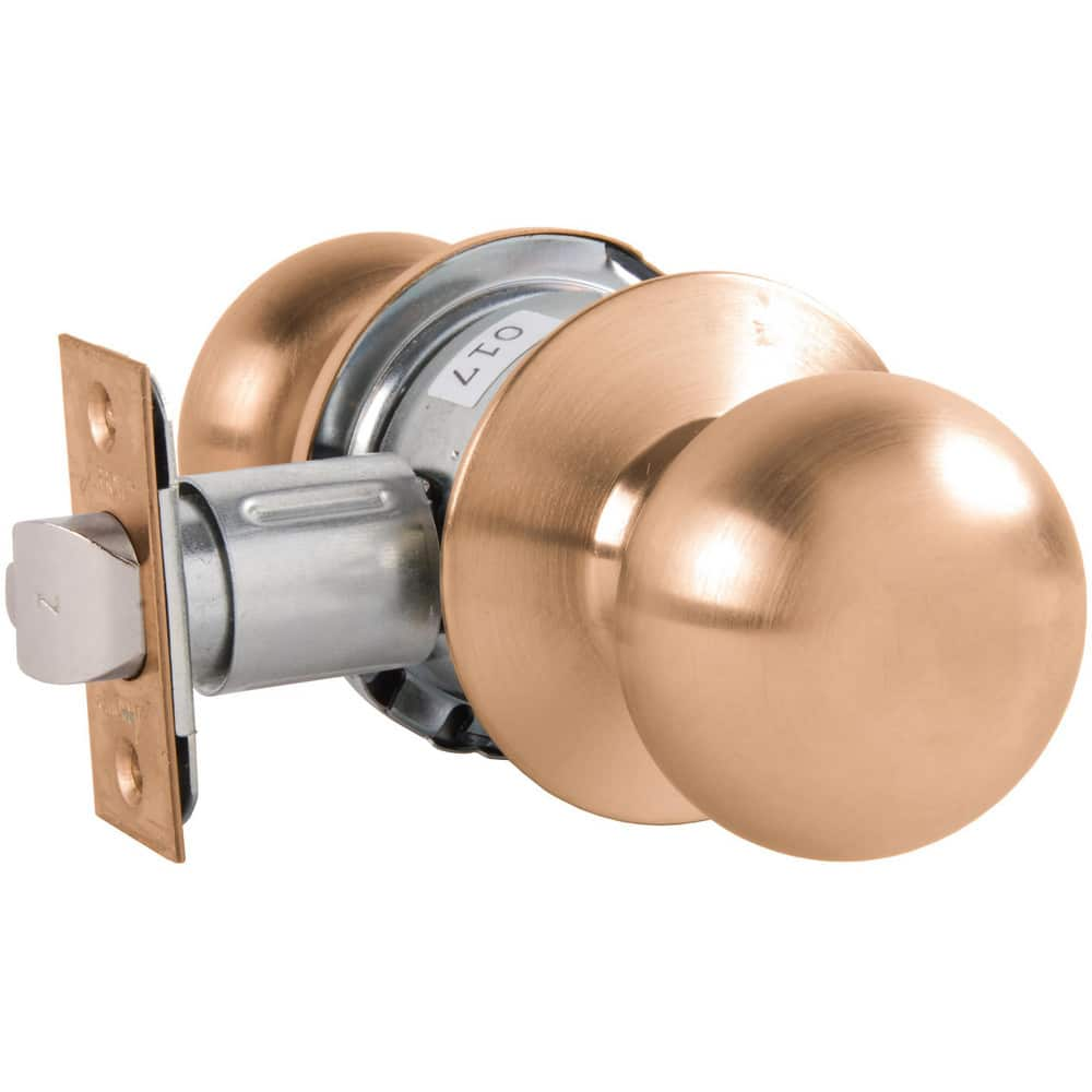 Knob Locksets, Type: Privacy , Key Type: Keyed Different , Material: Metal , Finish/Coating: Satin Bronze , Compatible Door Thickness: 1-3/8