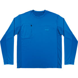 Ergodyne® Chill-Its 6689 Cooling Long Sleeve Sun Shirt w/ UV Protection M Blue 12153