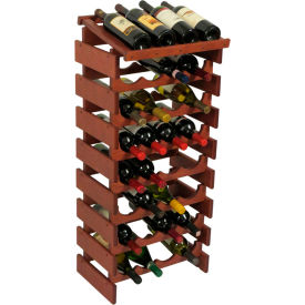 32 Bottle Dakota™ Wine Rack with Display Top Mahogany 39-1/2