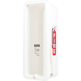Cato Chief Plastic Fire Extinguisher Cabinet Fits 10 Lbs. Extinguisher White 11001-H