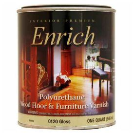 Enrich Varnish & Floor Finish Interior Polyurethane Gloss Finish Quart - 538055 538055