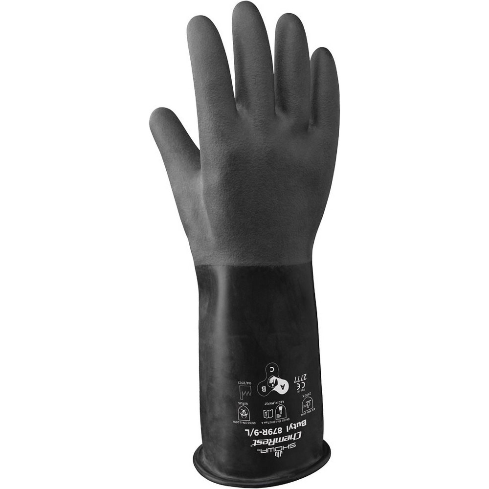 Chemical Resistant Gloves, Glove Type: General Purpose Chemical-Resistant , Material: Butyl , Size: Medium , Numeric Size: 8 , Coating Material: Butyl  MPN:879R-08