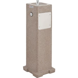 GoVets™ Outdoor Pedestal Drinking Fountain Rotocast Granite Finish 603603