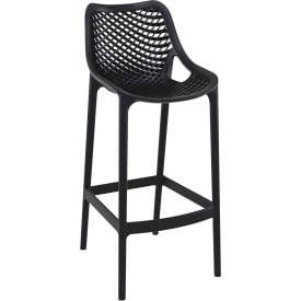 Siesta Air Resin Bar Stool Black - Pkg Qty 2 ISP068-BLA