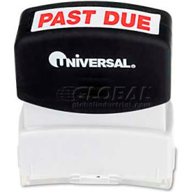 Universal Message Stamp PAST DUE Pre-Inked/Re-Inkable Red UNV10063***