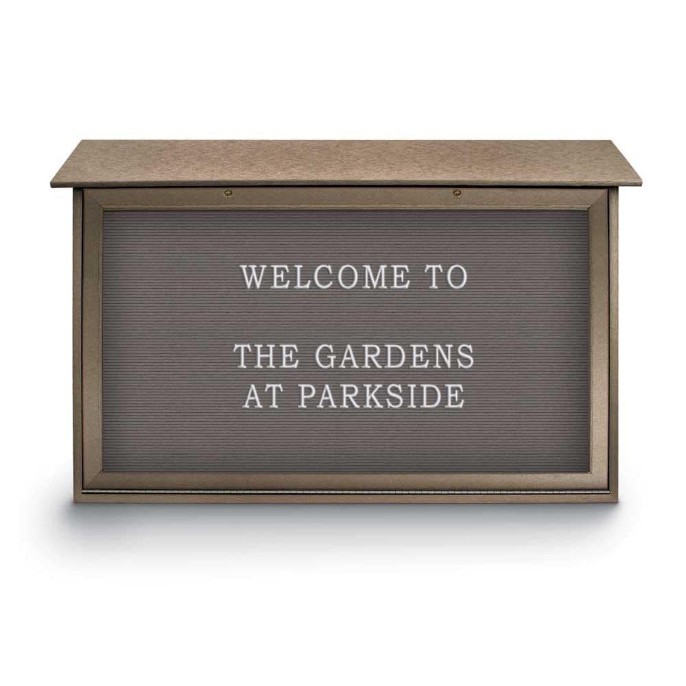 Enclosed Letter Board: 45