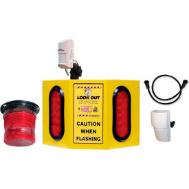 Collision Awarness Dual Use (Indoor/Outdoor) Large Yellow Interior Box 2 Lights 2 Sensor 15' Cord Dual-Use-8-EXT-DOD