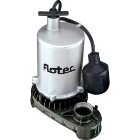 Flotec 1/2 HP Zinc Body Submersible High Output Sump Pump Tethered Switch FPZT7300