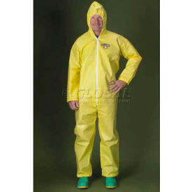 Lakeland ChemMax1 Coverall Attached Hood Elastic Wrists & Ankles L 25/Case C1B428Y-LG C1B428Y-LG