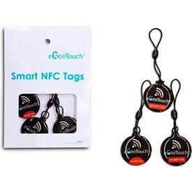 eGeeTouch® Smart NFC Fobs Black Pack of 3 5-ACS-200013