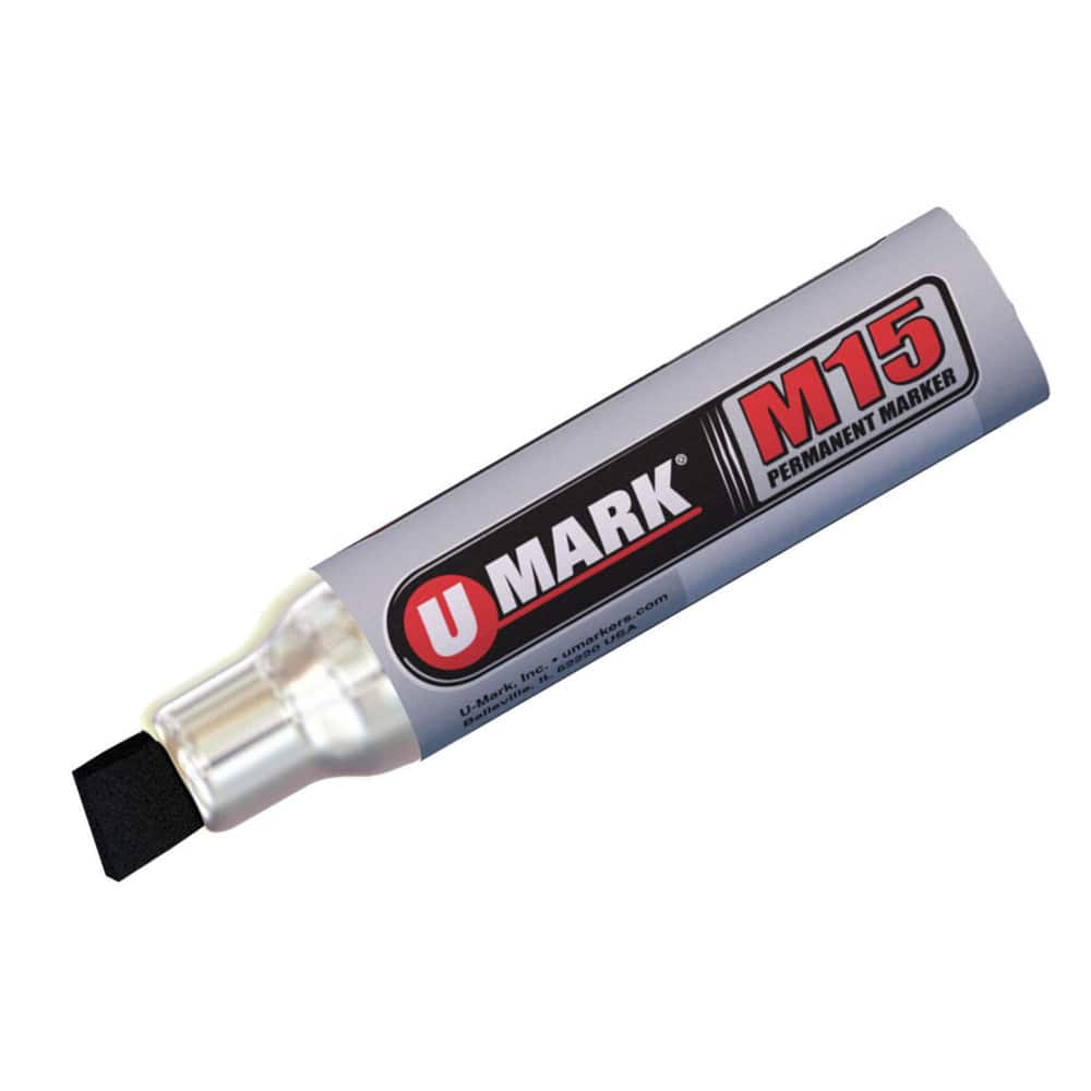 Markers & Paintsticks, Marker Type: Ink Marker, Tip Shape: Chisel, Color: Black, Ink Type: Alcohol Base, Tip Type: Broad, Chisel, For Use On: Wood, Glass MPN:11501