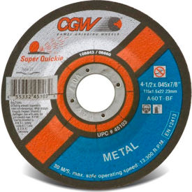 CGW Abrasives 45103 Cut-Off Wheel 4-1/2