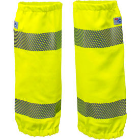 National Safety Apparel® Flame Resistant Hi-Vis Leg Gaiters Class E  OSFM Fluorescent Yellow L05TVCE