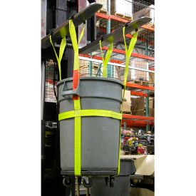 Lift-All® TBS32 32 Gallon Plastic Trash Barrel Sling 1000 Lb. Capacity TBS32