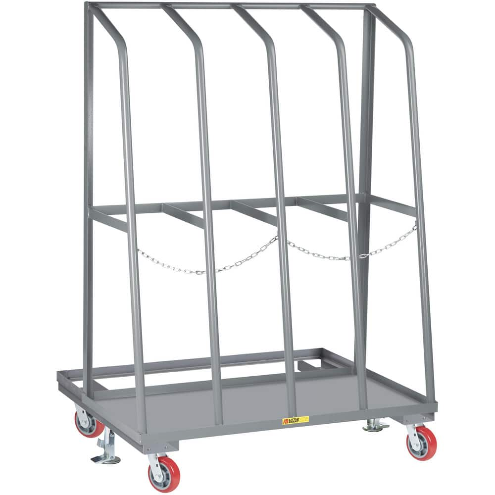 Storage Racks, Rack Type: Mobile , Material: Steel , Color: Gray , Finish: Powder Coated , Number Of Bays: 4  MPN:BR-2448-6PY2FL