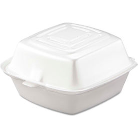 Hinged Lid Foam Food Containers 5-1/2