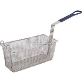 Winco FB-20 Heavy Duty Fry Basket Rectangle Blue Plastic - Pkg Qty 6 FB-20