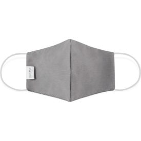 Reusable Cloth Face Mask Washable 2-Layer Contour Small Gray 10/Bag 1C38842