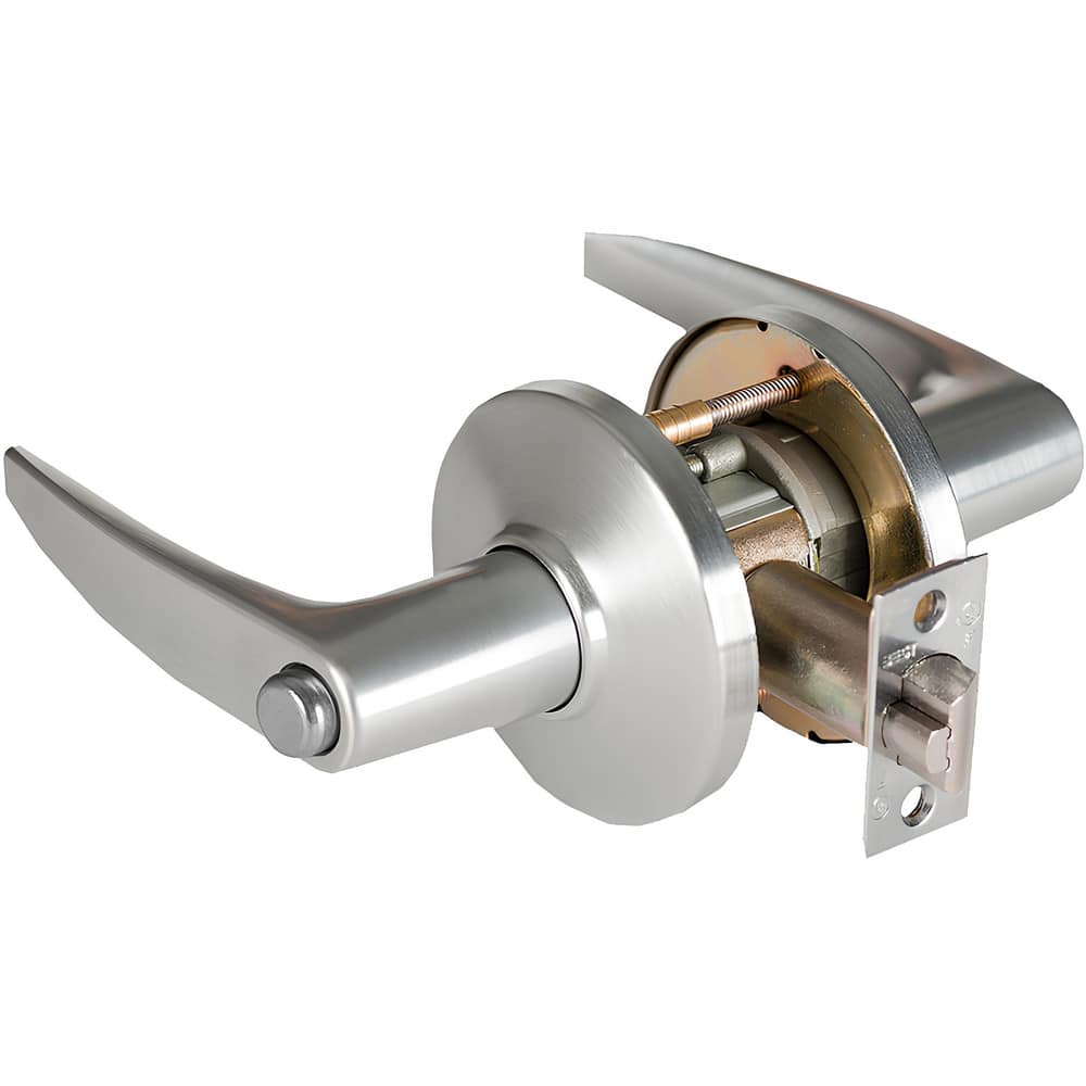 Lever Locksets, Lockset Type: Privacy , Key Type: Keyed Different , Back Set: 2-3/4 (Inch), Cylinder Type: Non-Keyed , Material: Metal  MPN:9K30L16DS3626