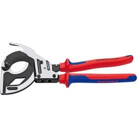 KNIPEX® 95 32 320 3 Stage Drive Ratchet Cable Cutter Comfort Grip Handle 12-1/2