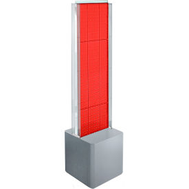 Approved 700728-RED Two-Sided Pegboard Floor Display W/ Studio Base 14-1/2