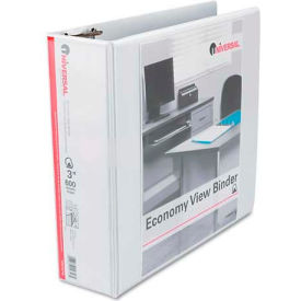 Universal® Economy D-Ring Vinyl View Binder 3