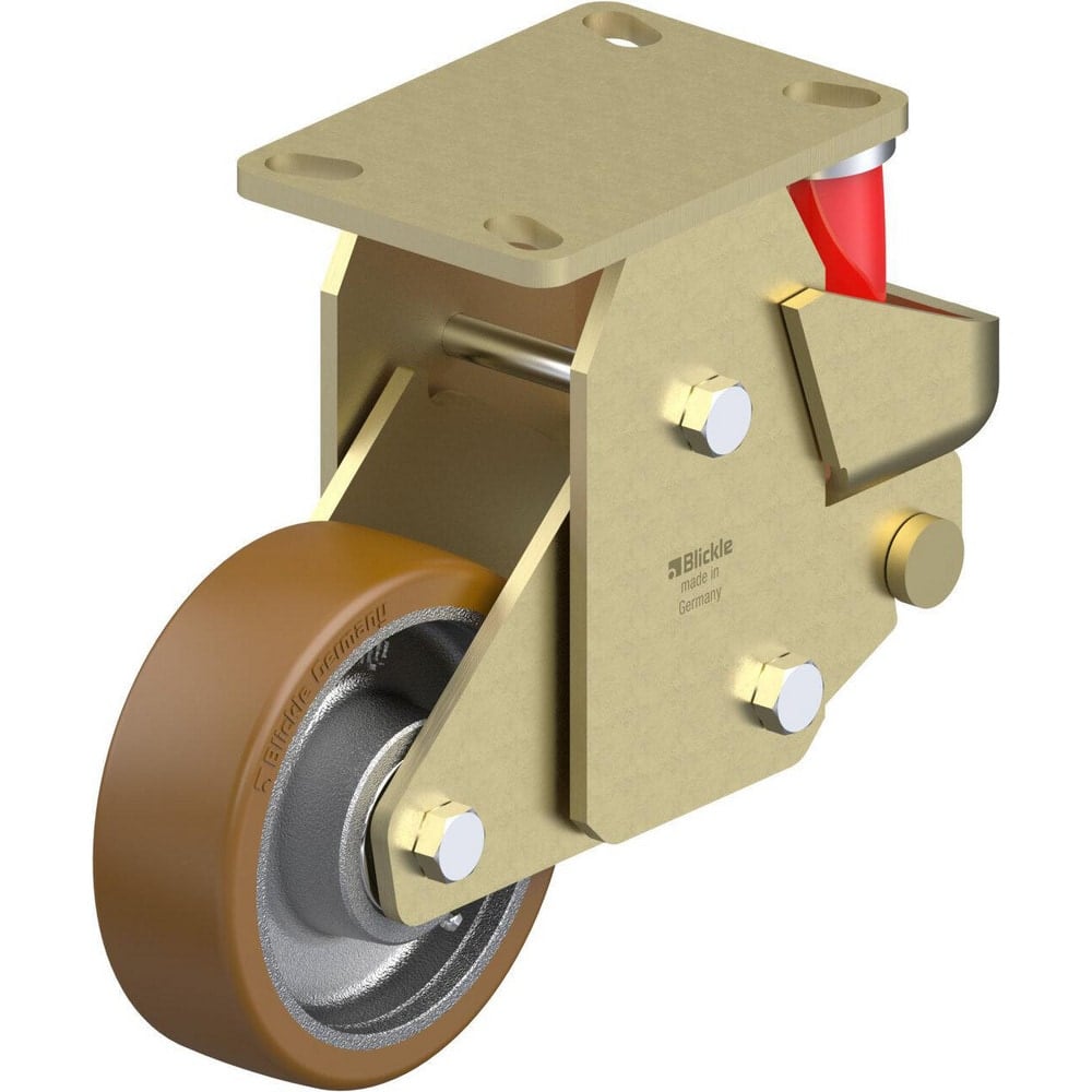 Top Plate Casters, Mount Type: Plate , Number of Wheels: 1.000 , Wheel Diameter (Inch): 5 , Wheel Material: Synthetic , Wheel Width (Inch): 2  MPN:910160