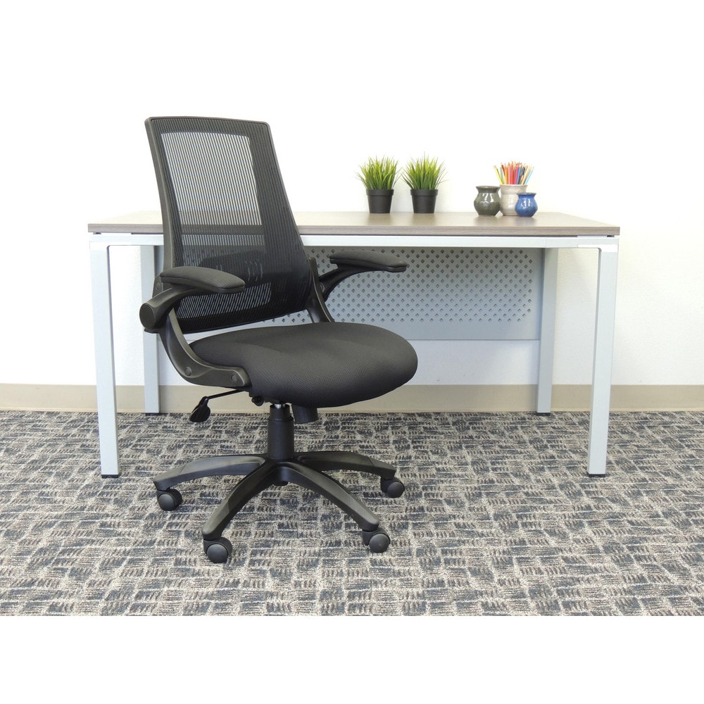 Task Chair:  Mesh,  Adjustable Height,  Black MPN:B6776-BK