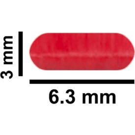 Bel-Art Spinbar Teflon Micro (Flea) Magnetic Stirring Bar 6.35 x 3mm Red 371210019