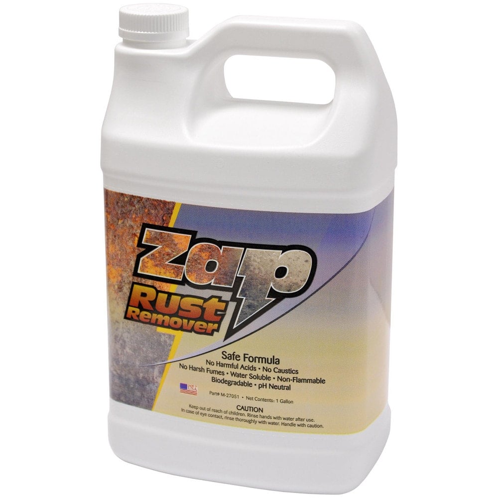 ZAP RUST REMOVER Safe, Neutral pH Soak Bath Rust Remover 1 Gallon Bottle MPN:M-27051