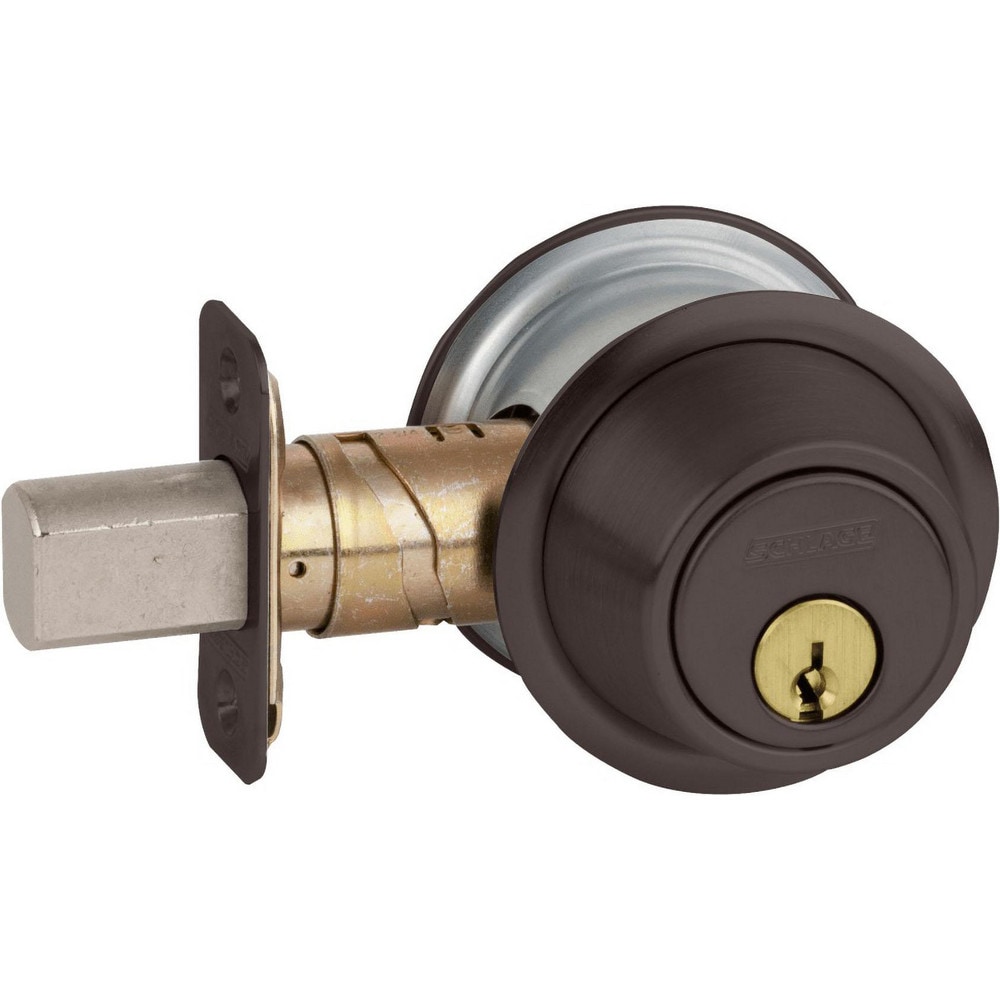 Deadbolts, Deadbolt Type: Deadbolt , Lock Type: Double Cylinder , Key Type: Schlage C , Mount Type: Through Hole , Material: Metal  MPN:B562P 643E