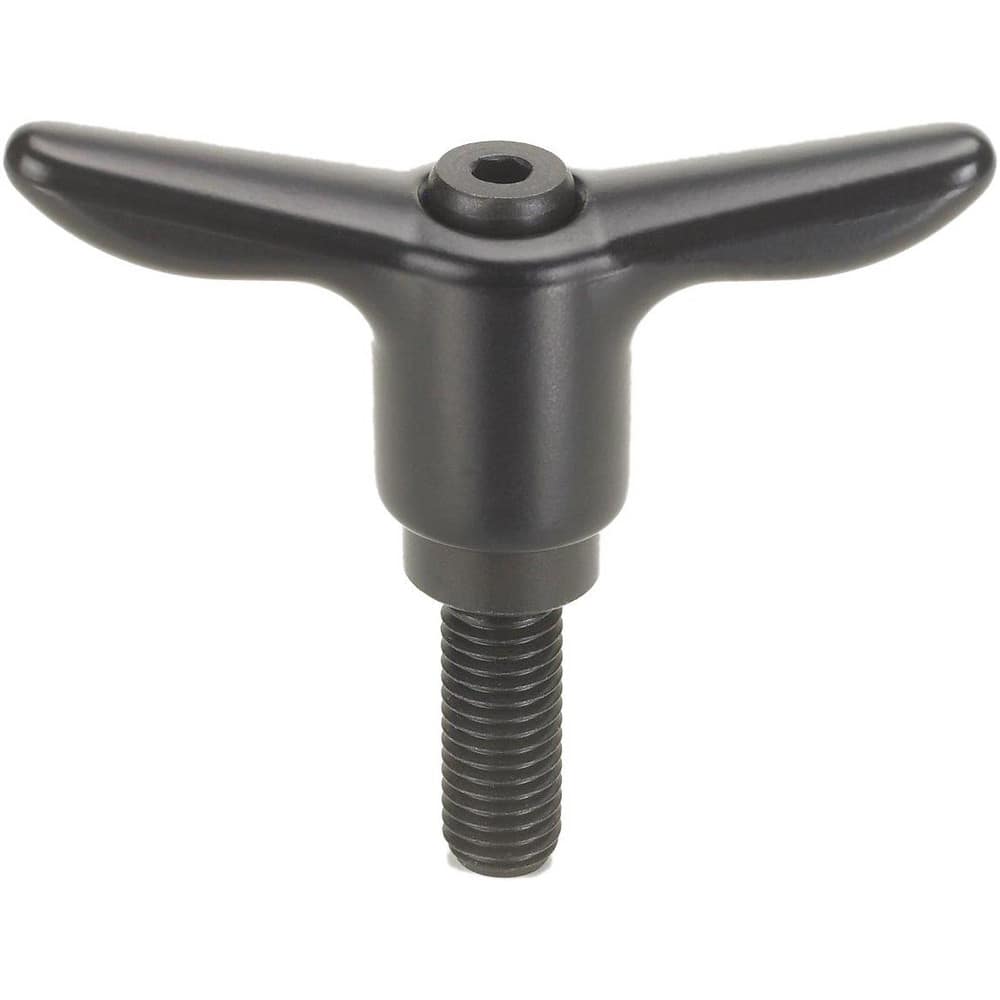 Adjustable Clamping Handles, Connection Type: Threaded Stud , Handle Type: T-Handle , Mount Type: Threaded Stud , Handle Length: 50.00  MPN:THP-4035