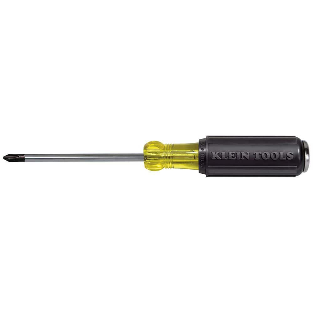 Phillips Screwdrivers, Overall Length (Decimal Inch): 9.0000 , Handle Type: Cushion Grip , Phillips Point Size: #2 , Handle Color: Black  MPN:6034DD