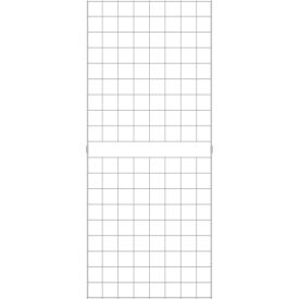 2' x 5' - Portable Wire Grid Wall Panel - Semi-Gloss White - Pkg Qty 3 W2X5