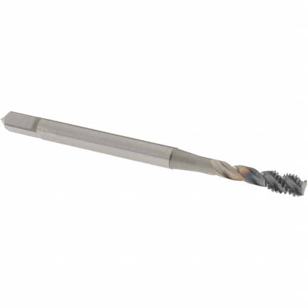 Spiral Flute Tap: M4x0.70 Metric Coarse, 3 Flutes, Bottoming, 6H Class of Fit, Powdered Metal, V Coated MPN:1650010208