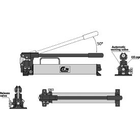 Cejn® Reversible Manual Hand Pump W/ Twin Stage Cylinders 19-959-0710