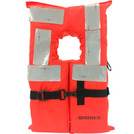 Datrex Offshore Life Vest USCG Type I Collared Orange Adult Universal DX320RTJ DX320RTJ