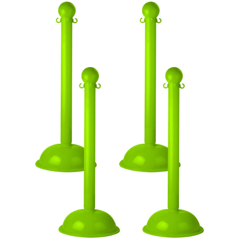 Barrier Posts, Post Type: Standard Post , Post Material: Plastic, Polyethylene , Base Material: Plastic , Surface Style: Solid Color , Base Shape: Dome  MPN:99914-4